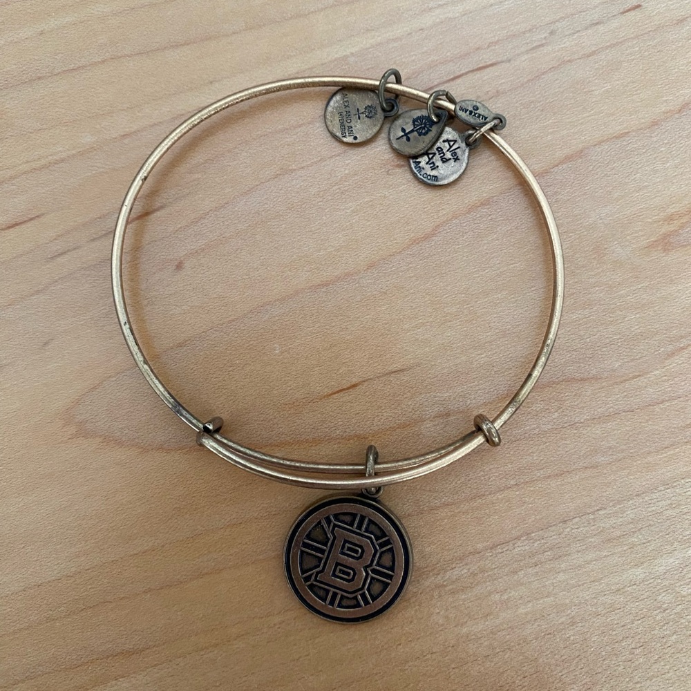 Alex and Ani Bronze Bruins Bangle Bracelet